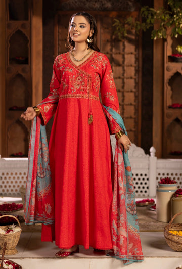 Cambric 3pc Pret Red